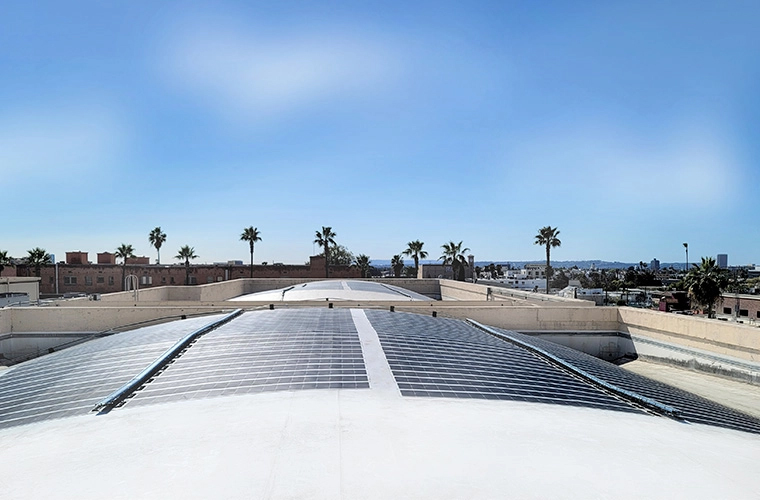 Paneles solares en zonas residenciales
